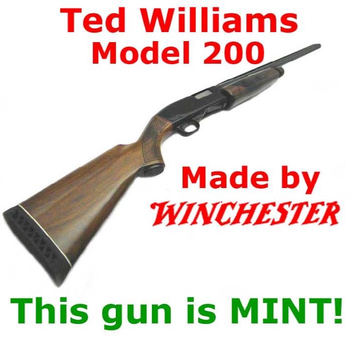 Sears, Roebuck & Co. -- Model 200 12 Gauge TED WILLIAMS Like NEW L@@K