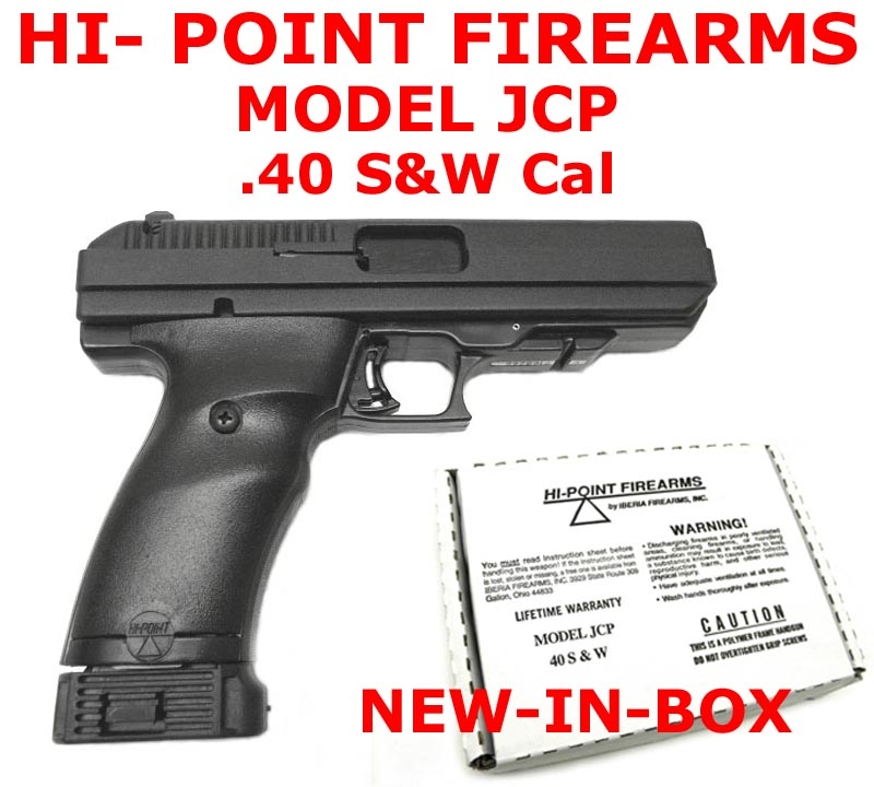 HiPoint Firearms Model JCP .40 S&W Cal. NEWINBOX