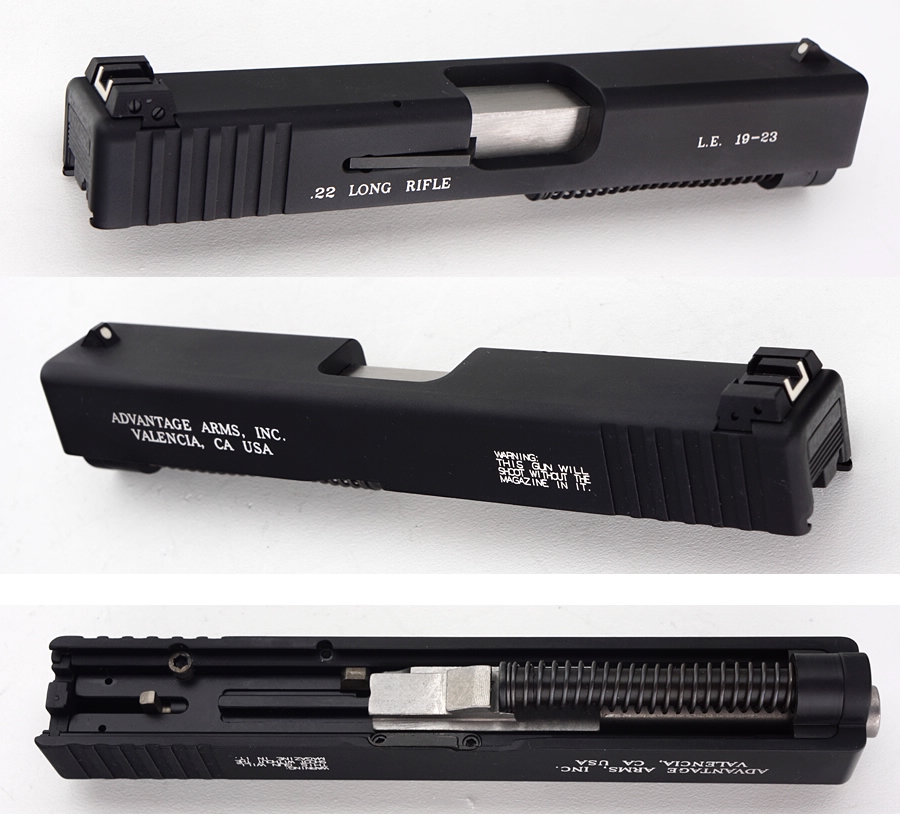 ADVANTAGE ARMS .22 CALIBER CONVERSION KIT FOR THE GLOCK PISTOL W