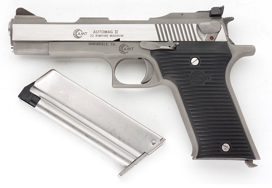 Amt Automag Ii 22 Magnum Semiauto Stainless Steel Target Pistol 5490