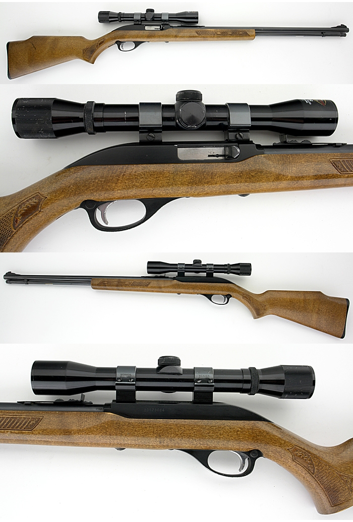 GLENFIELD (MARLIN) MODEL 60 .22 LR SEMIAUTO RIFLE W/SCOPE