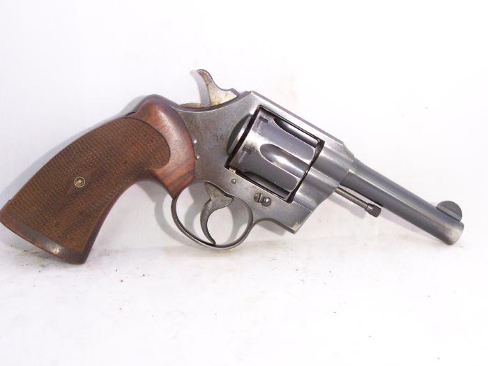 Colt Official Police 1943 Roper Grips 38 Special 4 Inch Bbl Candr Okay For Sale At Gunauction 4216