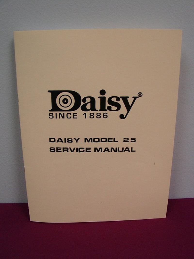 Daisy Model 25 BB Gun SERVICE MANUAL For Sale at 13153820