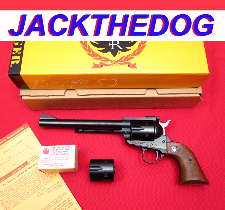 RUGER ~ BLACKHAWK 3-SCREW - .45 Colt/.45ACP CONVERTIBLE.