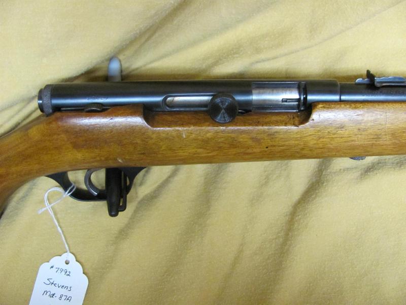 Stevens+Model+87+History Stevens MODEL 87-A FULL SIZE 22 SEMI-AUTO RIFLE For Sale at GunAuction ...
