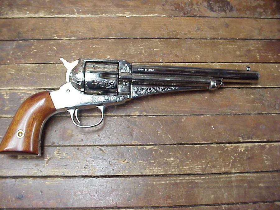 Uberti, Aldo 1875 Outlaw Engraved 357 Mag Nickle Finish For Sale at ...