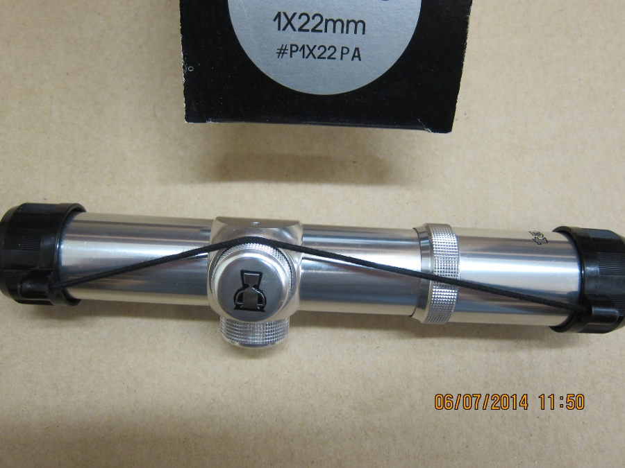 Tasco pro class pistol scope 1x22mm ss finish for sale at gunauction