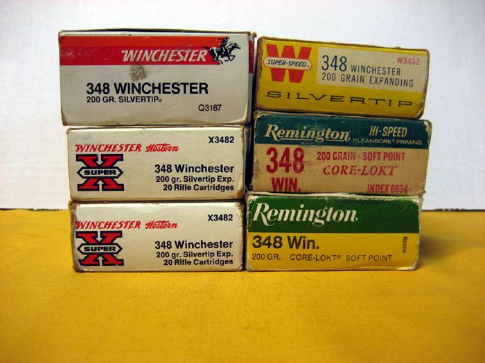 Lot Of 6 Boxes - .348 Winchester Ammo For Sale at GunAuction.com - 8460122