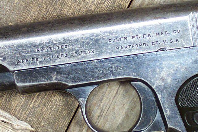 Colt M1908 380 Cal Made 1914 For Sale At Gunauction Com