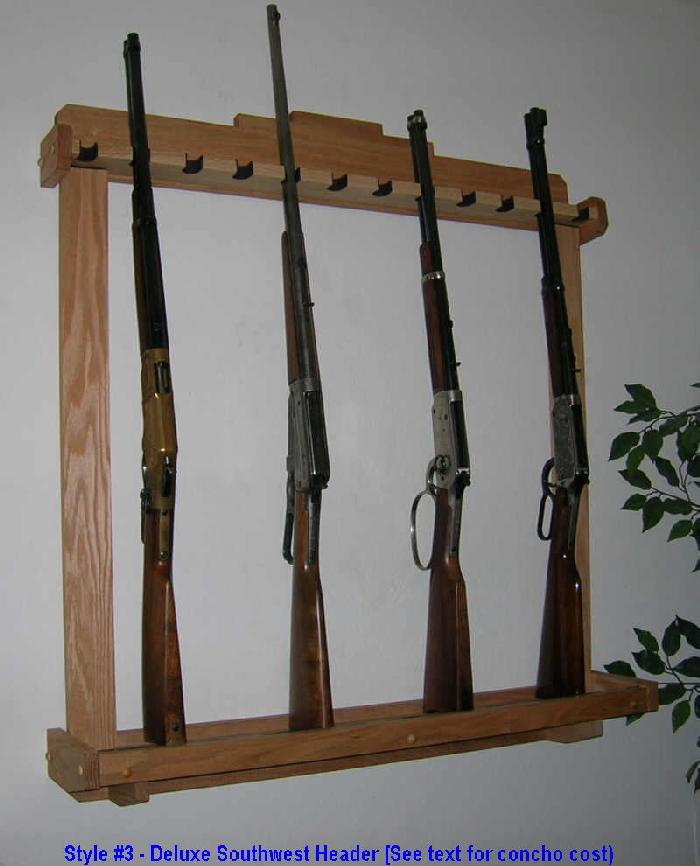 Winchester - Custom Commemorative Oak Gun Rack -See More Too For Sale ...