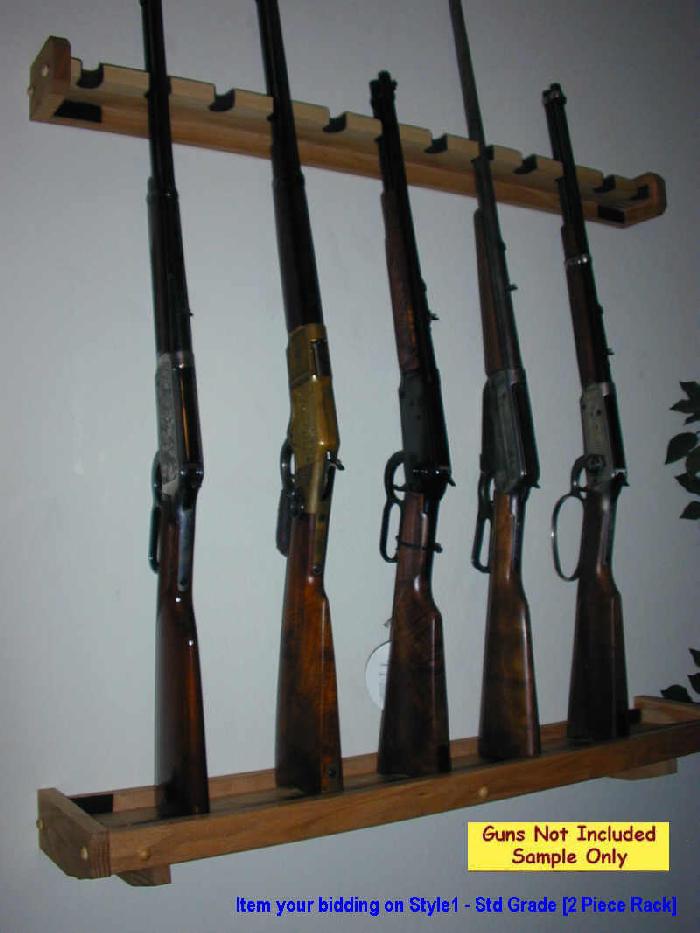 Winchester - Custom Commemorative Oak Gun Rack -See More Too For Sale ...