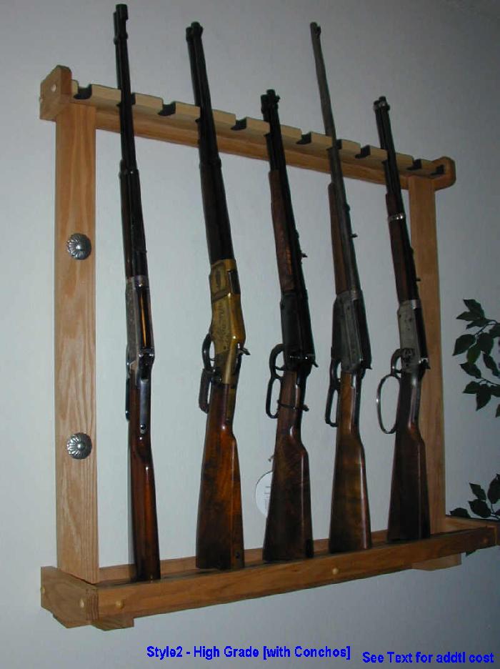 Winchester - Custom Commemorative Oak Gun Rack -See More Too For Sale ...