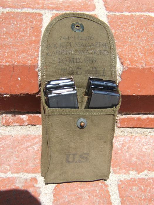 M1 Carbine 4mag Pouch W/4 30rd Mags Museum Quality For