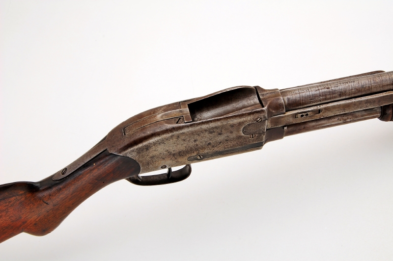 F BANNERMAN MODEL 1890 12 GAUGE 23/4 CHAMBER PUMP ACTION SHOTGUN C&R OK