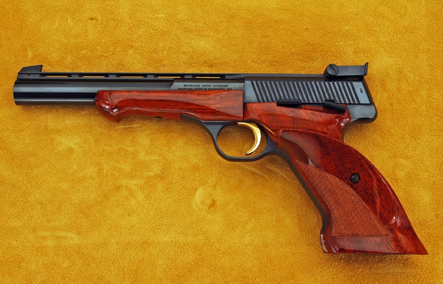 Browning Model Medalist Caliber 22 Long Rifle Semi Auto Pistol And Case For Sale At 7610