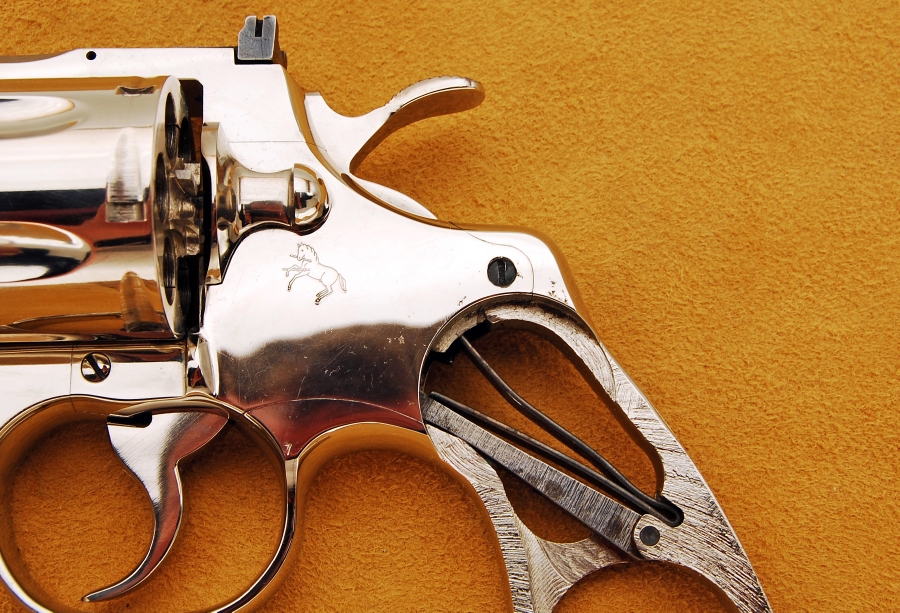 Colt Model Python Caliber 357 Magnum Ctg 4 Inch Barrel Nickel Plated ...