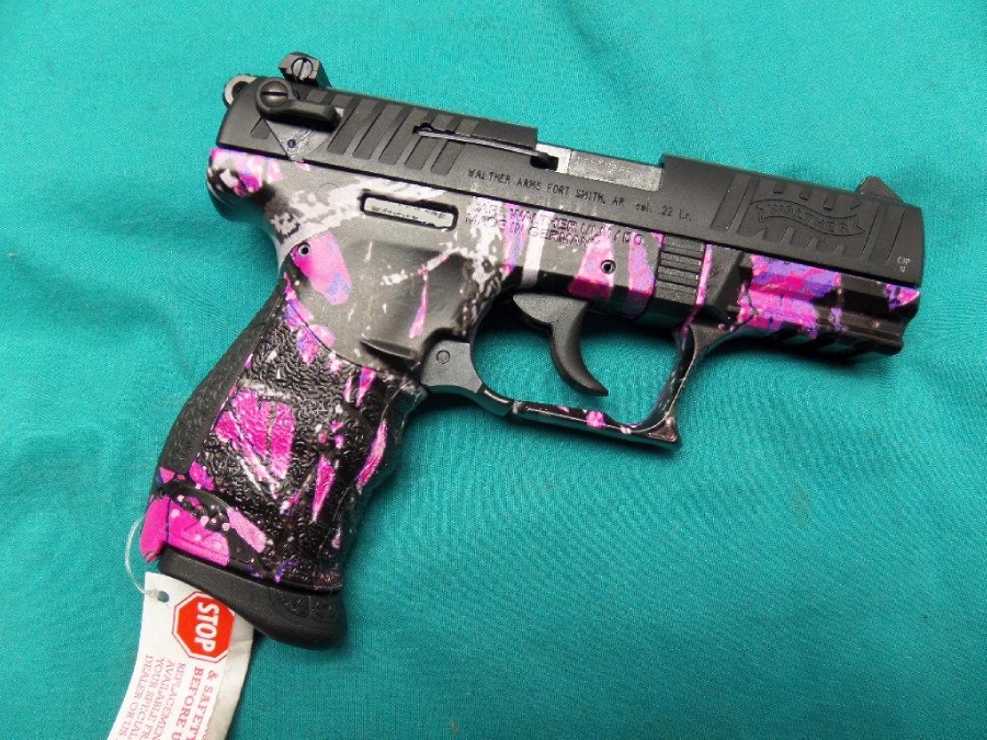 Walther Arms P22, 22lr, Pink Muddy Girl Camo For Sale at GunAuction.com