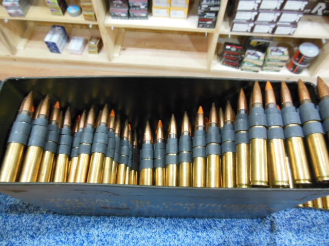 30-06 Belt Fed Ammo 250rds With Ammo Can For Sale at GunAuction.com ...