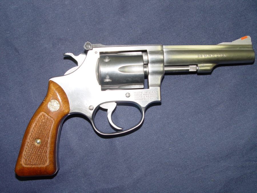 Smith & Wesson Model 651 Stainless .22 M.R.F. Revolver Look For Sale at ...