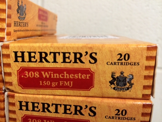 500 Rounds Herter`S .308 Winchester Ammunition For Sale at GunAuction ...