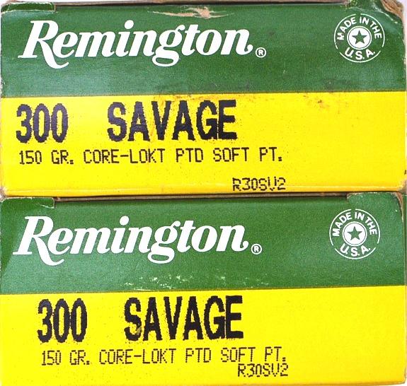 Remington .300 Savage 150 gr. ammo., 2 boxes of 20