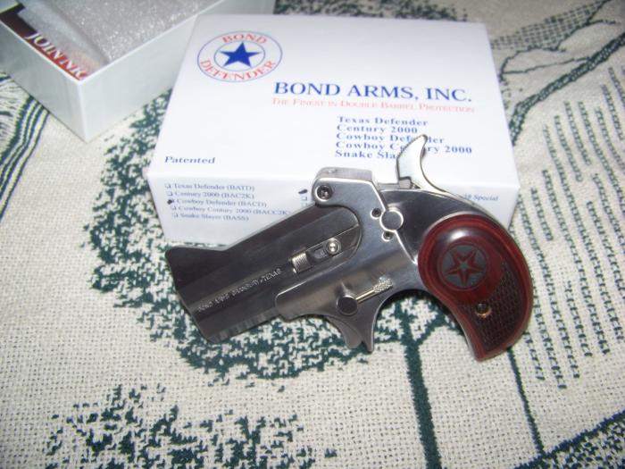 Bond Arms Inc Texas Defender 45 Long Colt410 Shotgun 8001