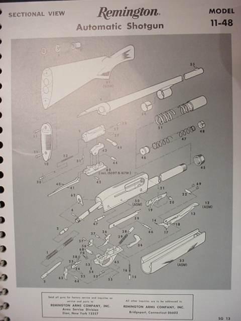 Remington Firearms Exploded Views & Parts Listings For Sale at ...