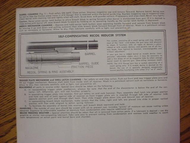 Remington 11-48 Instructions Folder Manual 1148 For Sale at GunAuction