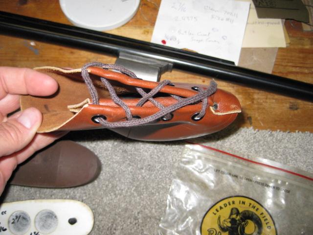 Leather Recoil Pad Boot Type W_laces Medium For Sale at GunAuction.com ...