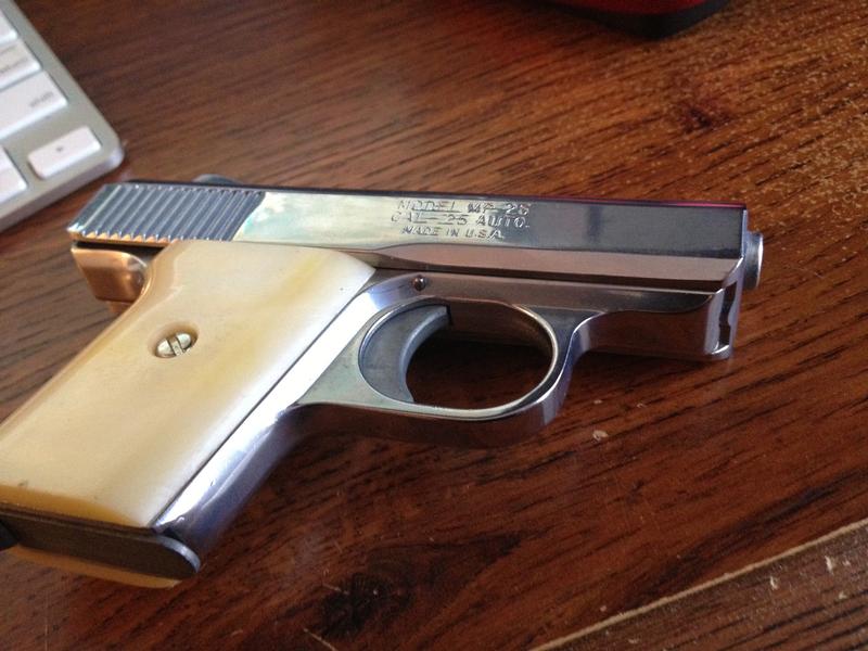 Raven Arms Model Mp-25 Mp25 .25 Acp W/Pearl Grips $1 For Sale at ...