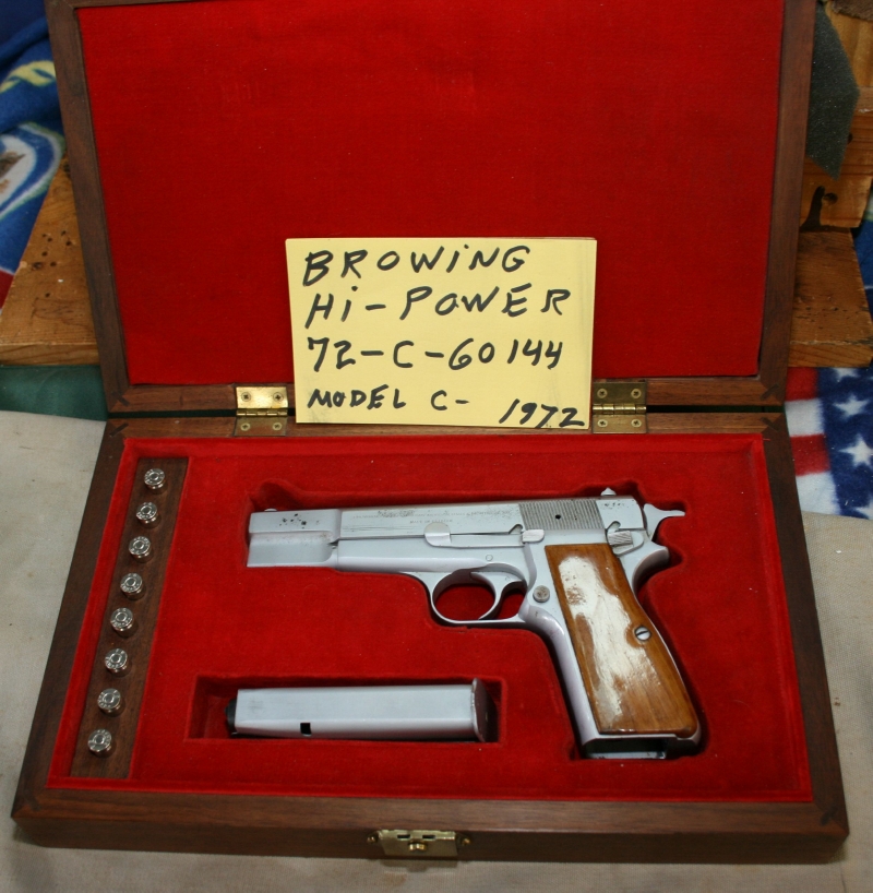 Browning Arms Co. HiPower,9mm,U.S. Marshal Carry Gun,Silver Chrome For