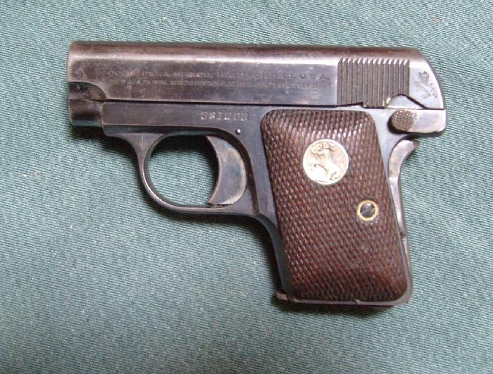 Colt M1908 Vest Pocket Pistol 25 Cal Made 1929 For Sale At Gunauction Com