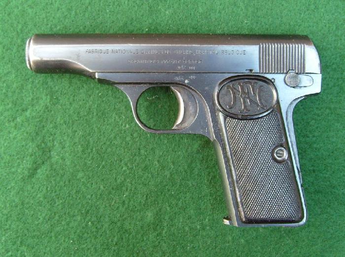 Belgian Browning M1910 pistol .380 Police marked. For Sale at ...