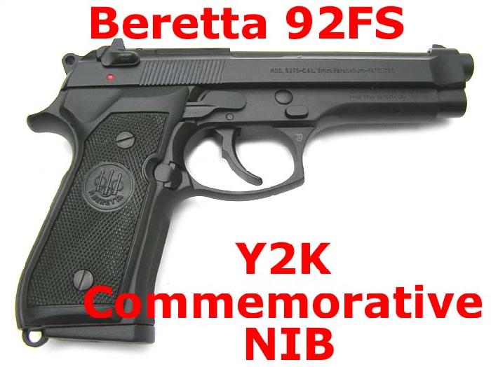 Beretta Y2k Commemorative 92fs 9mm New New New For Sale at GunAuction ...