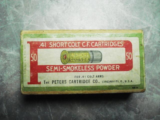 2PC. PETERS .41 SHORT COLT C.F. CARTRIDGES FULL