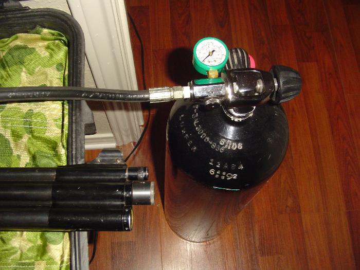 Scuba Tank Adaptor / Yoke Pcp Rifles, Vgc For Sale at