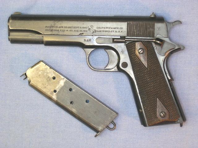 Colt 1911 .455 Eley Wwi Raf Marked For Sale at GunAuction.com - 8635565