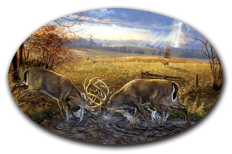 SafeArt Magnet Autumn Thunder Deer 5x8 Gun Safe - Picture 1