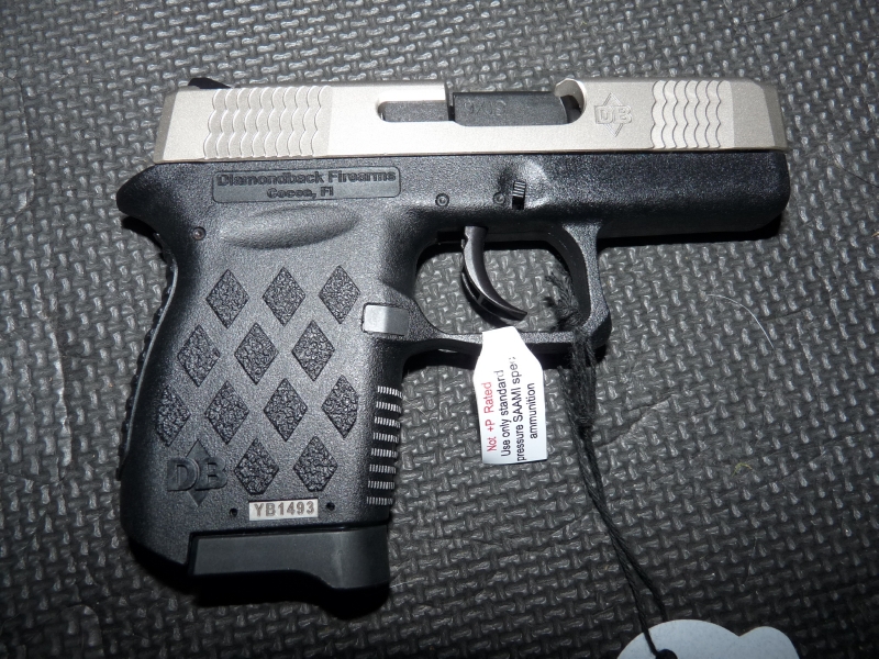 Diamondback Db9 9mm Pistol Db9 Sub Compact And Smllest 9mm Pocket Gun