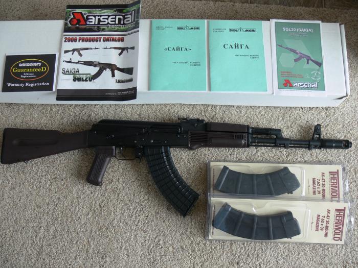 Arsenal saiga ak 47 7 62x39 ak47 w extra mags for sale at gunauction