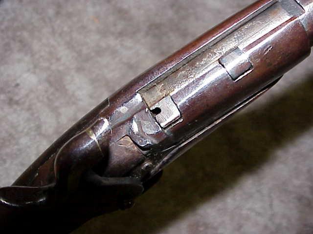 Original European 20 Ga Pin Fire Shotgun W Bores Head Stock 1800`s