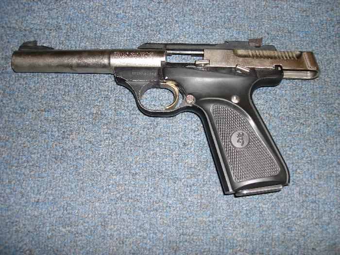 Browning Arms Co. Buck Mark Nickel Finish .22 Lr For Sale At GunAuction ...