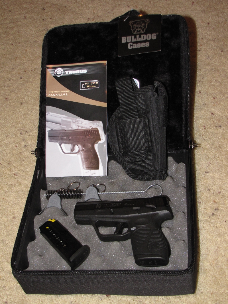 Taurus International Mfg. Co. ,Taurus 709 Slim 9mm Pistol W/ Bull Dog ...