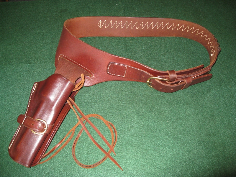 Triple K Cowboy Rig Brown Holster & Cartridge Belt For Sale at ...