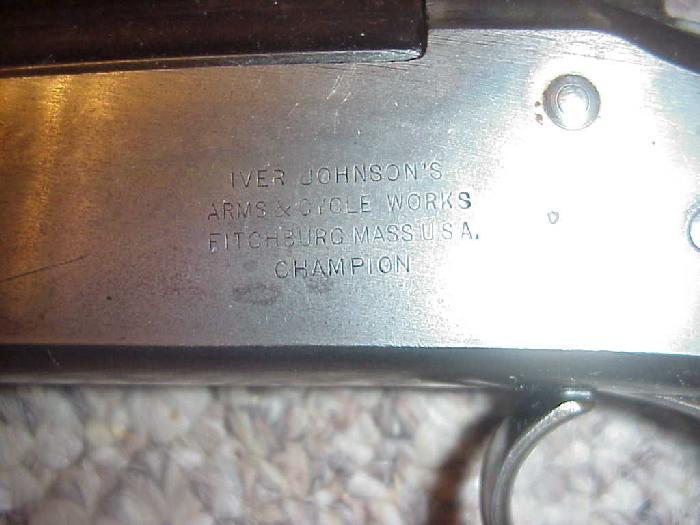 Iver Johnson Campion 410 Iver Johnson Arms & Cycle Works, Champion 410 ...