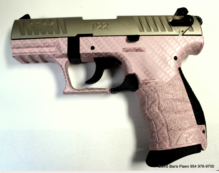 WALTHER ARMS INC P22 Pink carbon fiber w/ Nickel slide Picture 3