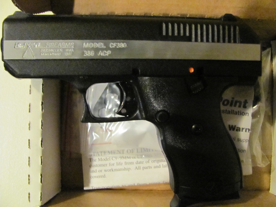 Hi Point Firearms Hi Point Cf 380 Pistol New Penny Auction For Sale At Gunauction Com