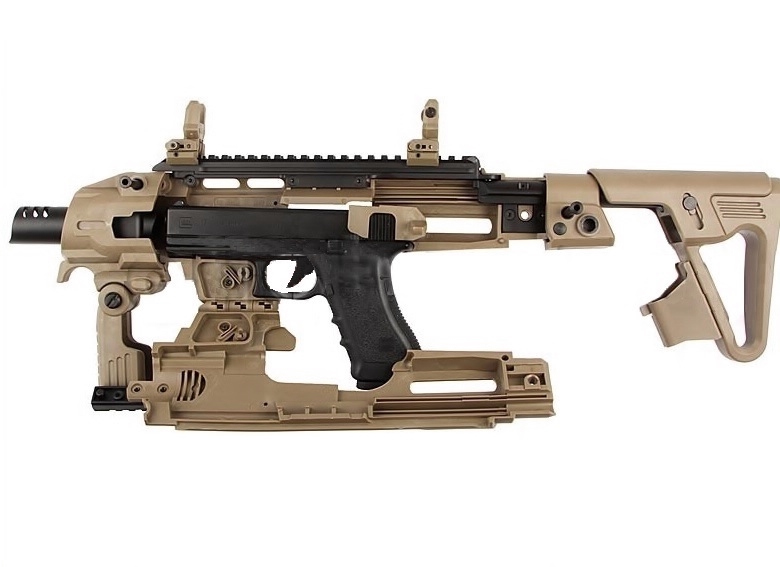 Caa Airsoft Micro Roni G Pistol Carbine Conversion For Glock Tan | My ...