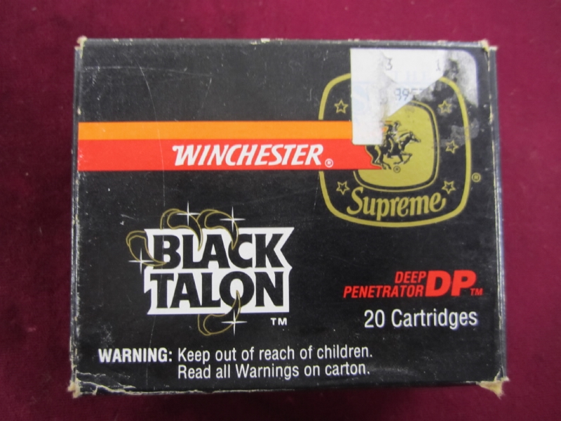 Winchester Black Talon .9 Mm. 147gr. For Sale at GunAuction.com - 10559854