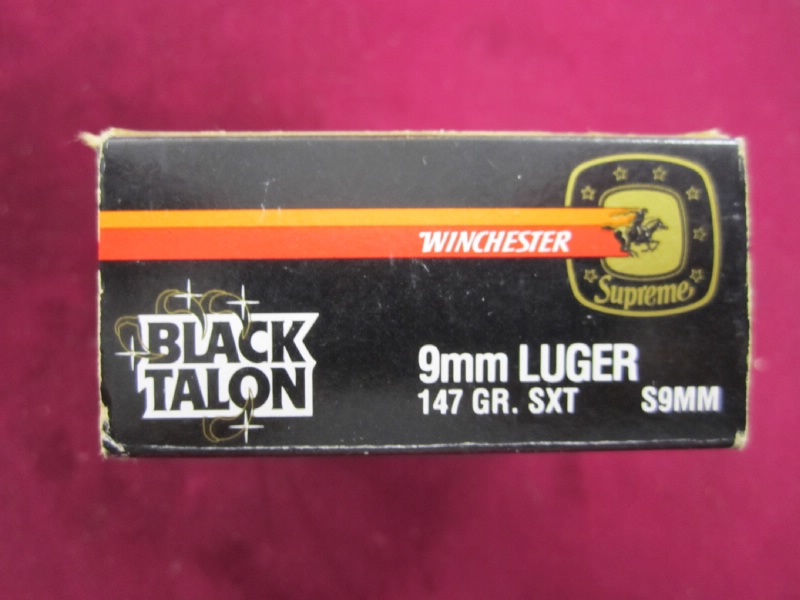 Winchester Black Talon .9 Mm. 147gr. For Sale at GunAuction.com - 10559854